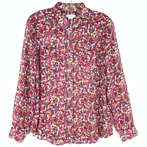 Liz Claiborne Tops - 5/$25 Liz Claiborne semi sheer button up shirt